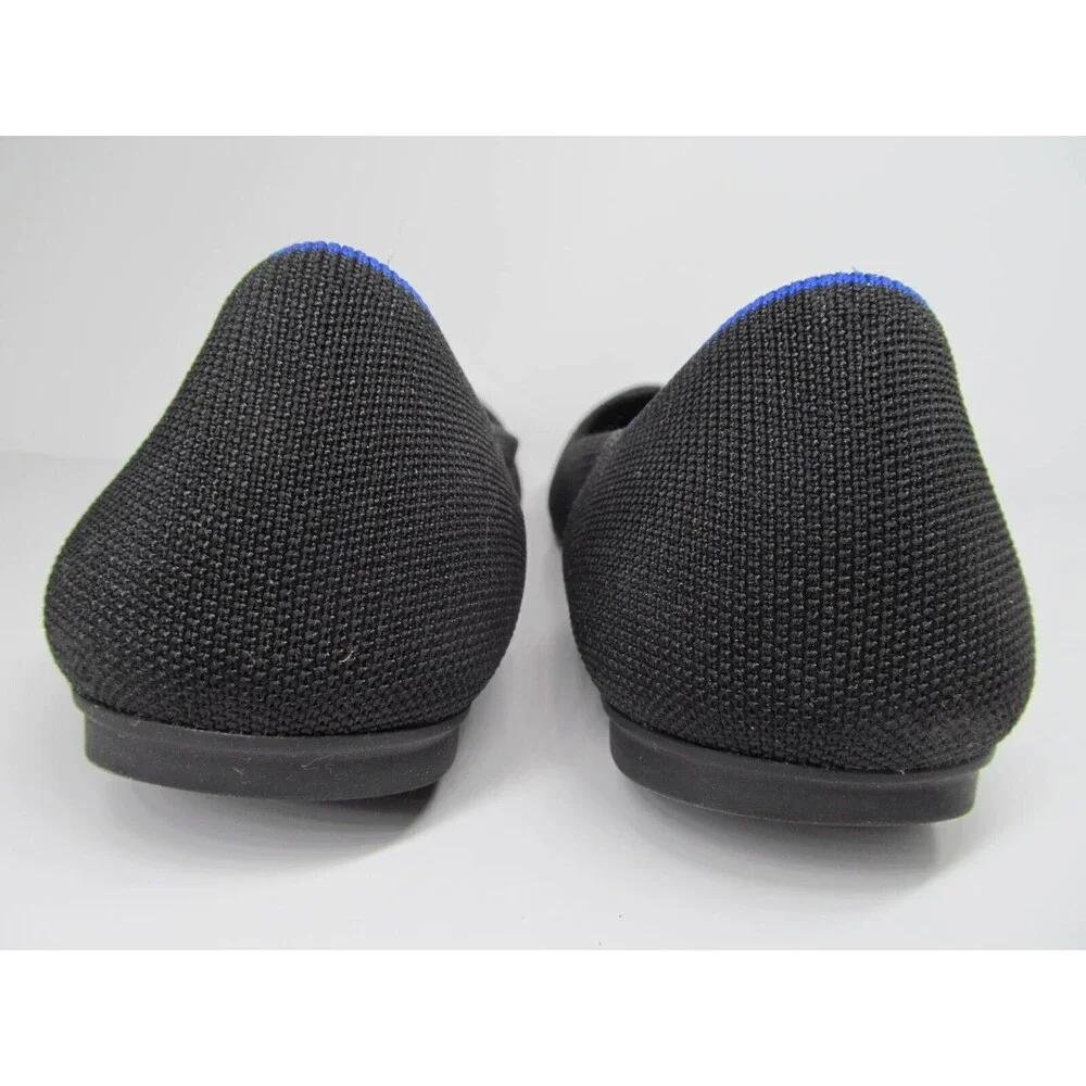 Rothy's Womens Black Flat Round Toe Knit Ballet Slip On Loafers Size US 10 - Picture 9 of 16